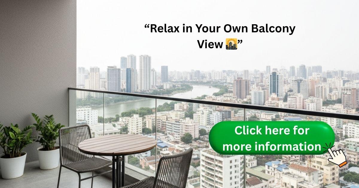 Balcony view from 2 bhk flat in Jadhavwadi Moshi